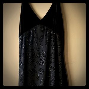 Black floor length dress